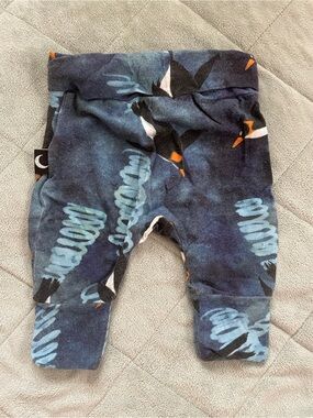 Kip & Co Baby Penguin-Print Navy Blue Leggings